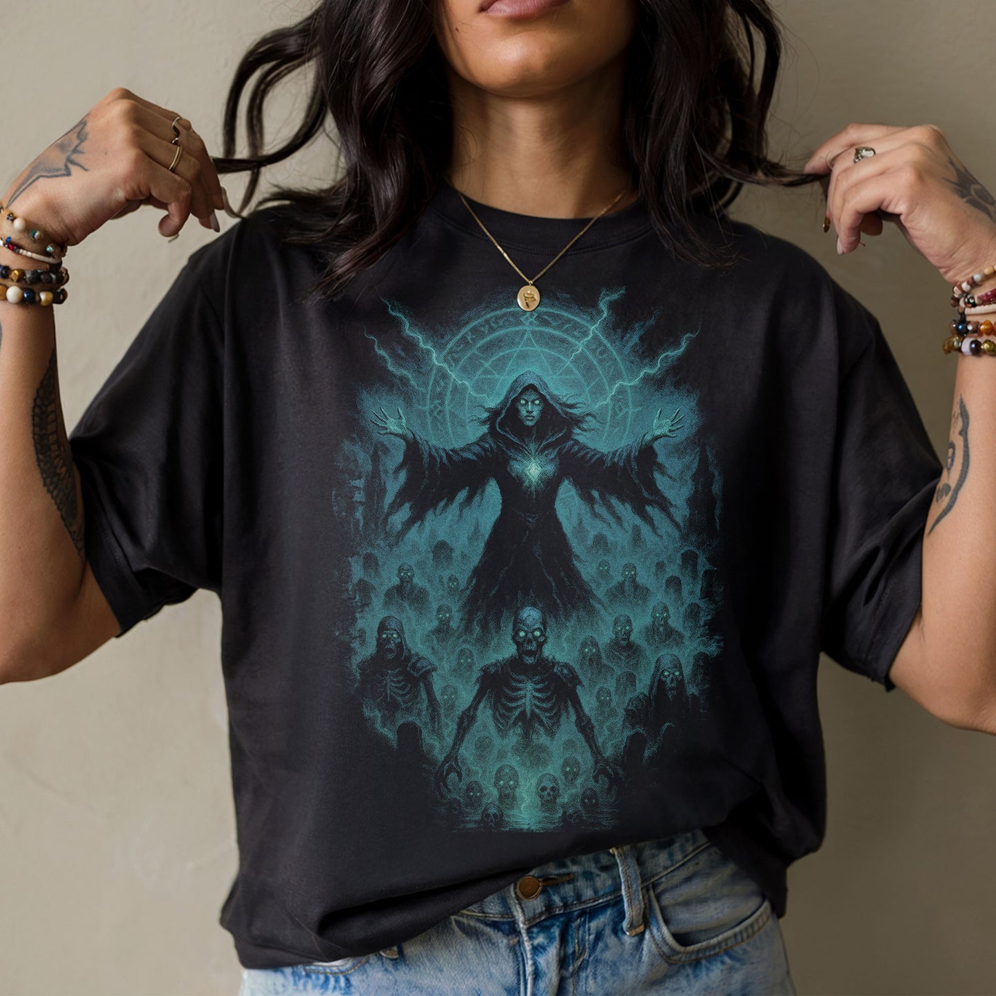 Undead Summoner Dark Fantasy T-Shirt