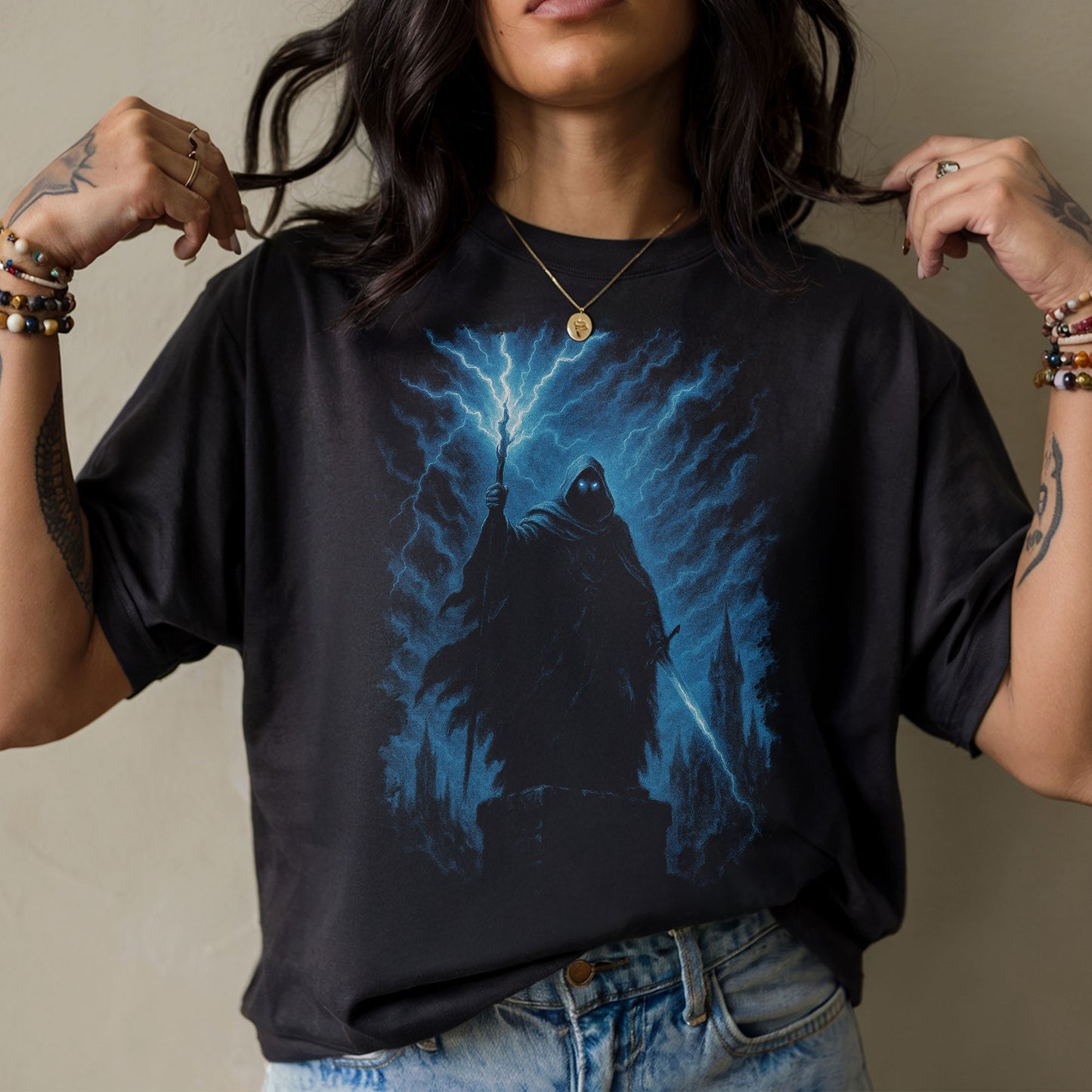 Stormcaller Dark Fantasy T-Shirt