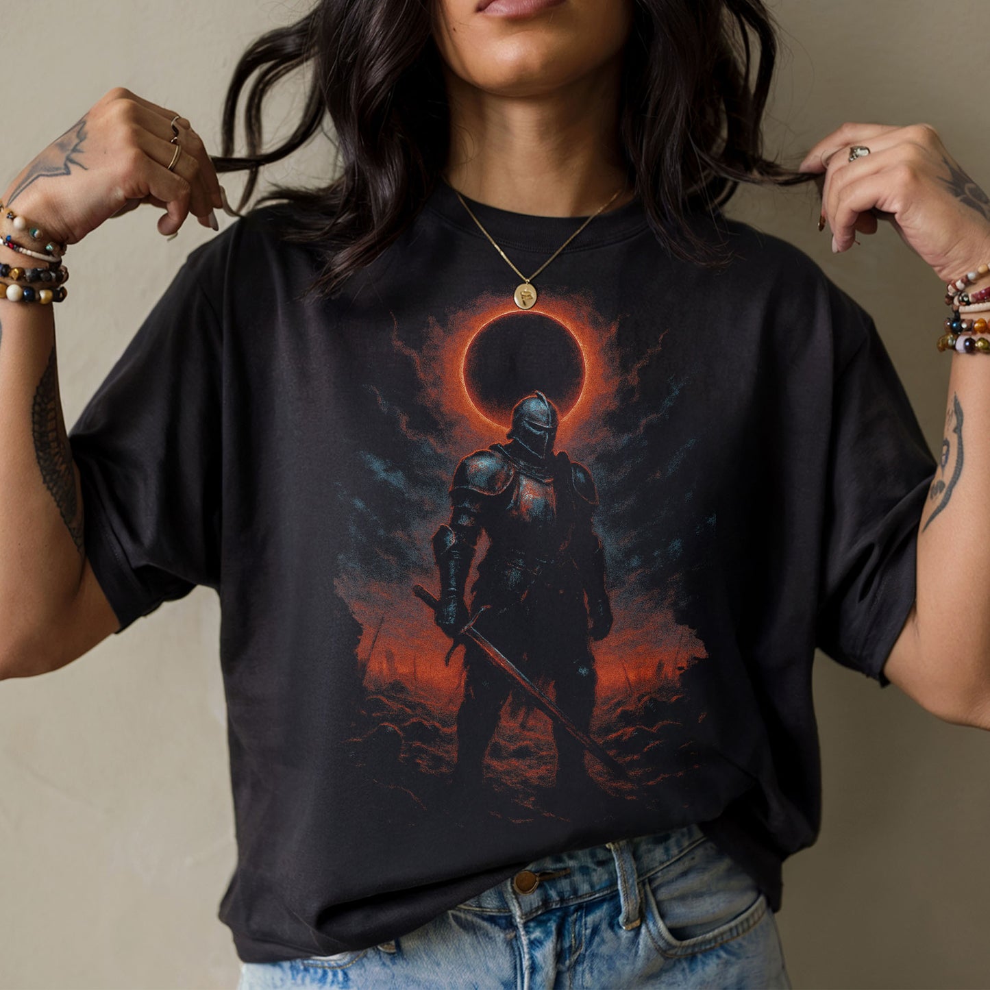 Eclipse Knight Dark Fantasy T-Shirt