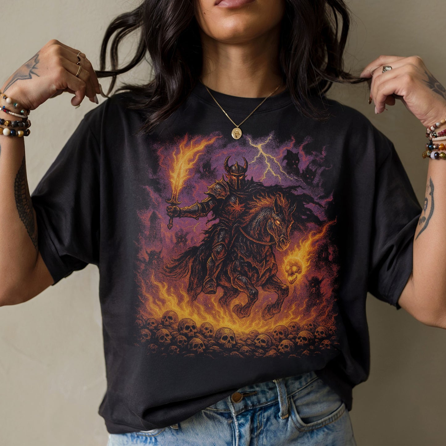 Hellrider Dark Fantasy T-Shirt