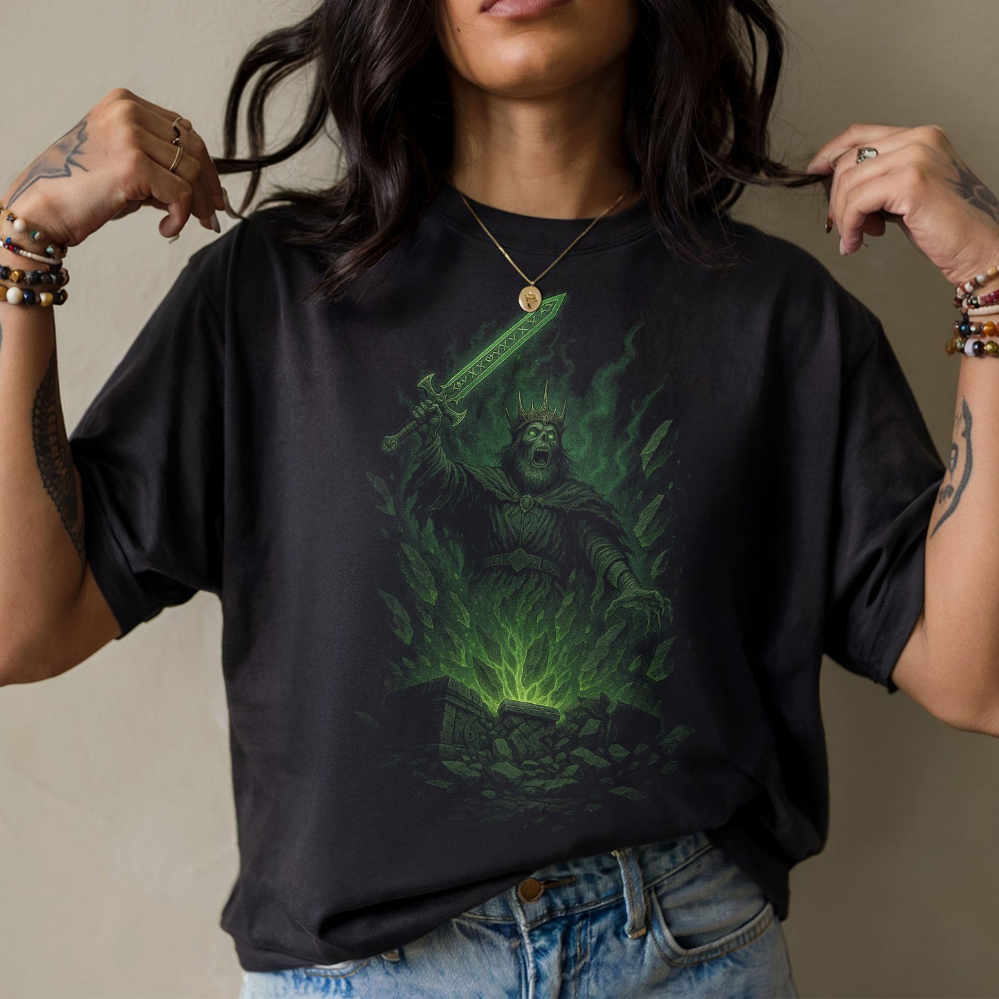 Cursed King Dark Fantasy T-Shirt