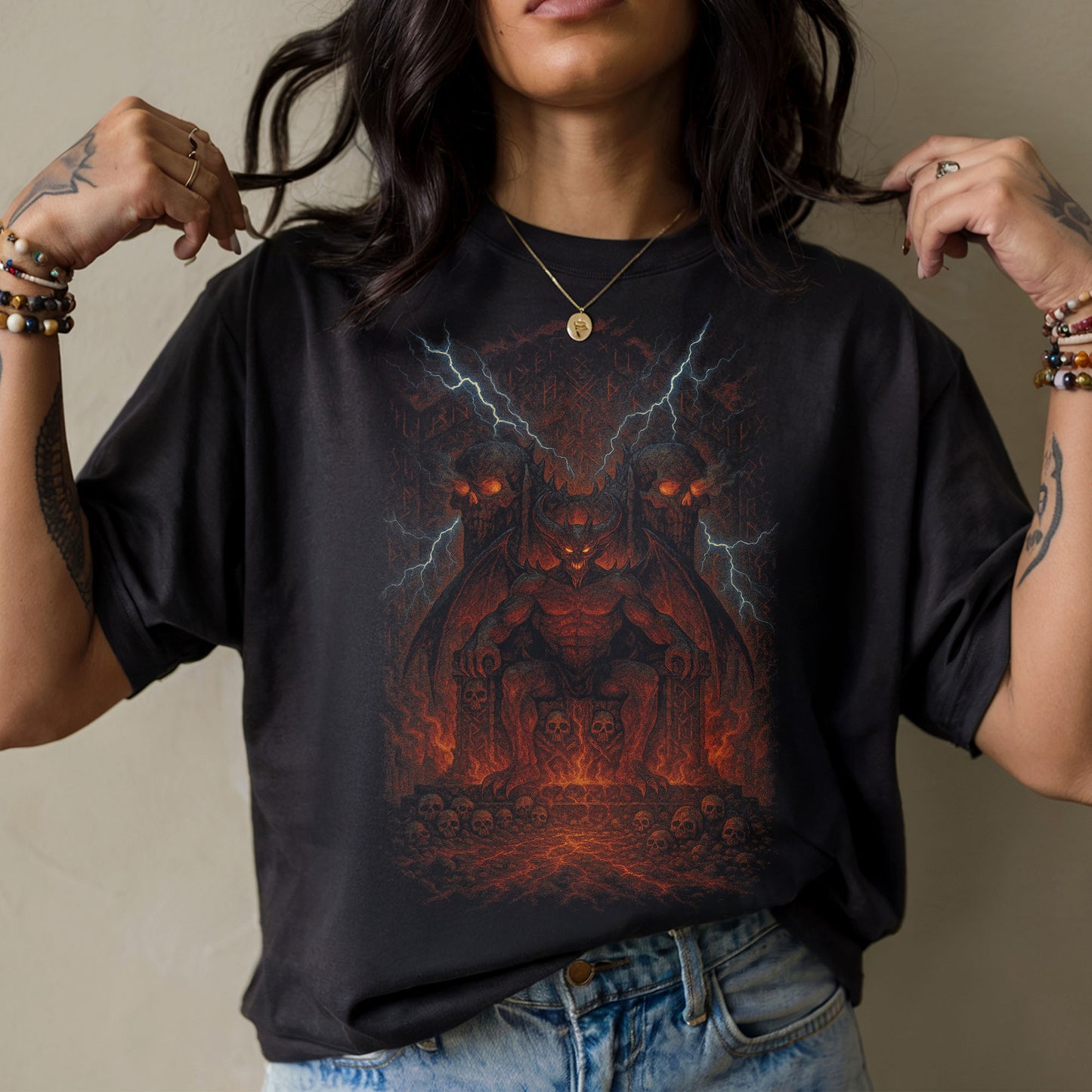 Throne of Hell Dark Fantasy T-Shirt