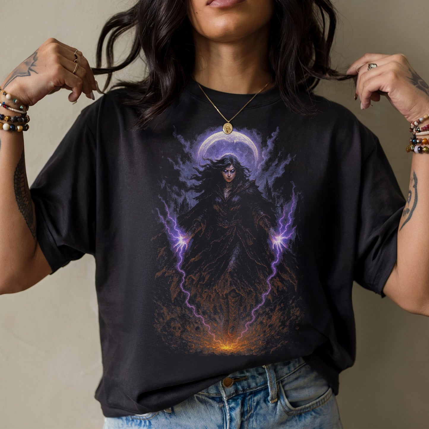 The Void Enchantress Dark Fantasy T-Shirt