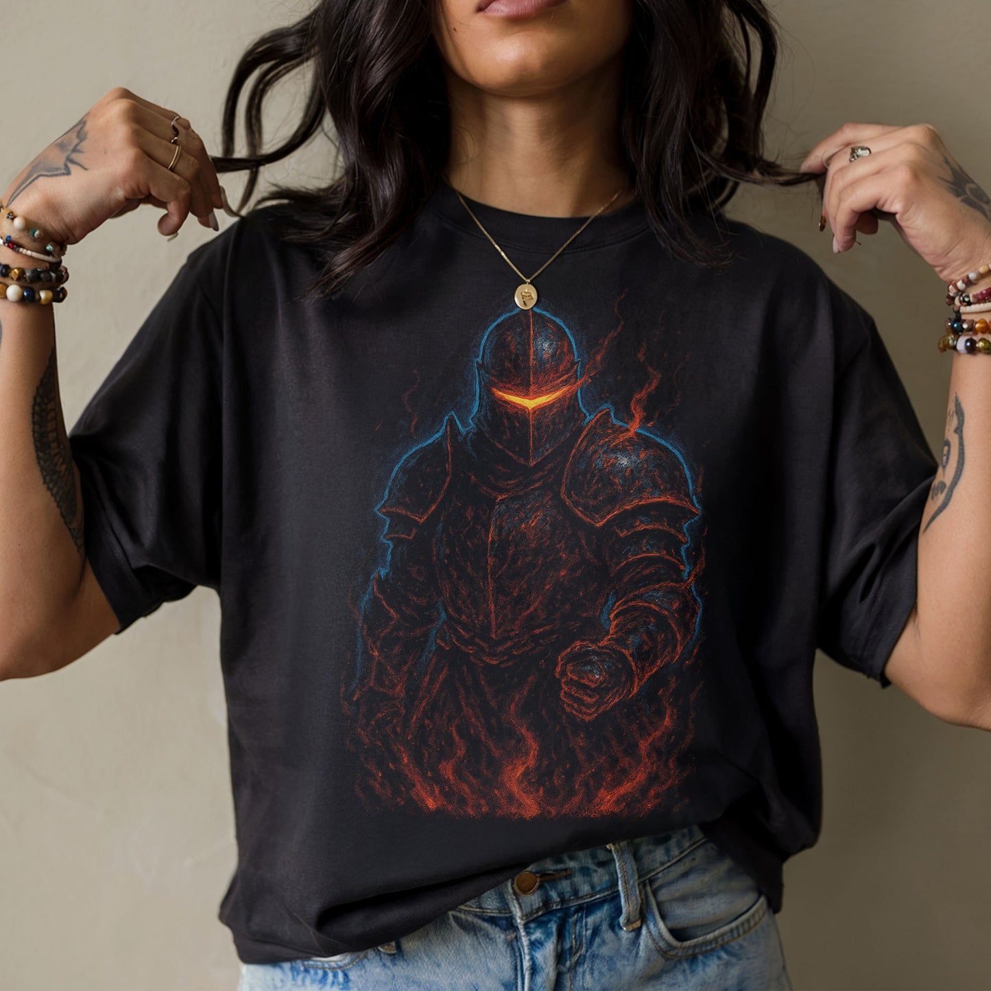 The Ember Knight Dark Fantasy T-Shirt