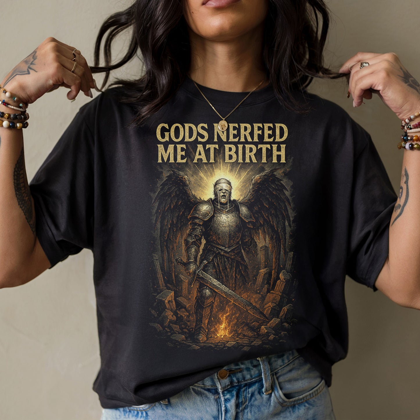 Fallen Archangel ARPG Gamer T-Shirt