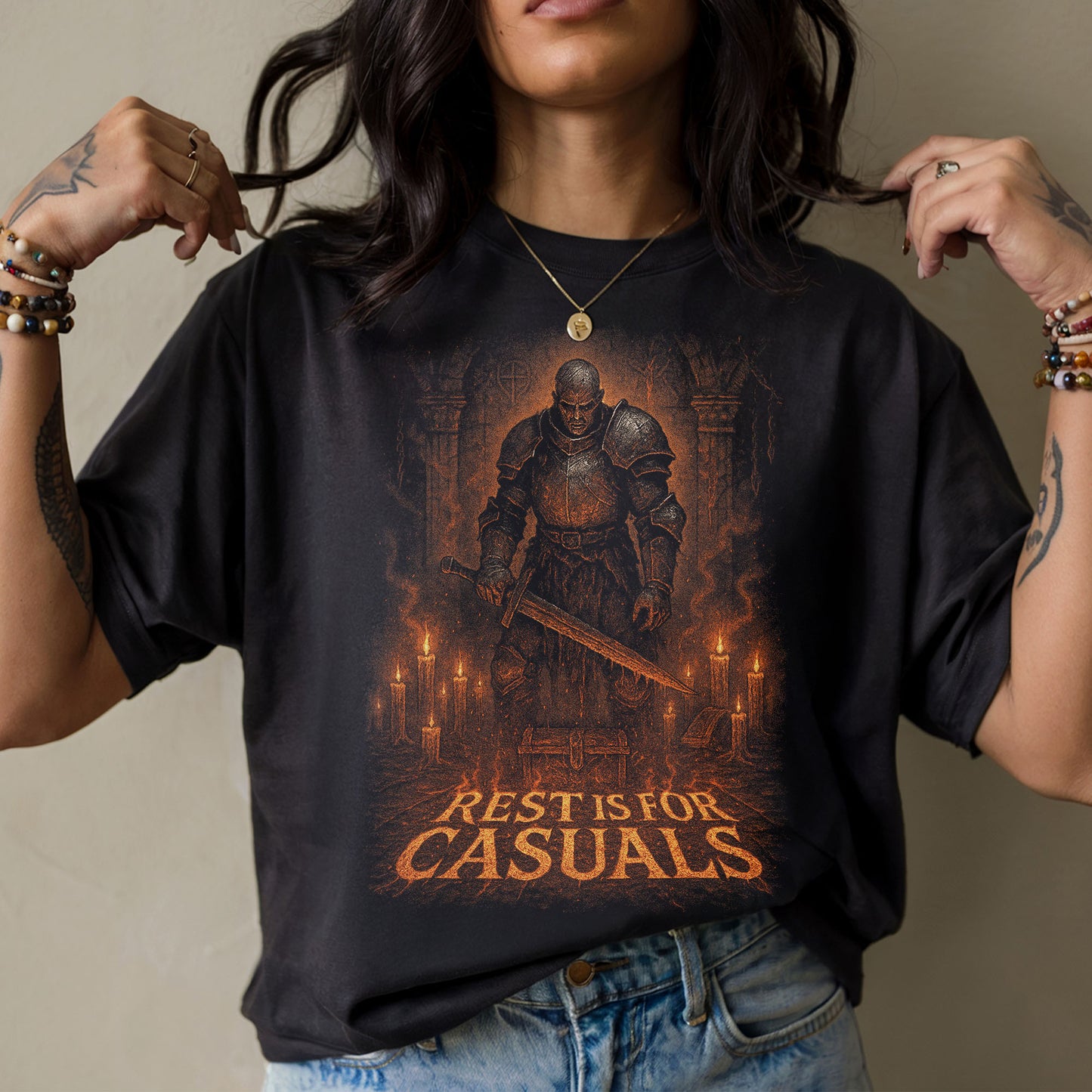 Undying Warrior ARPG Gamer T-Shirt