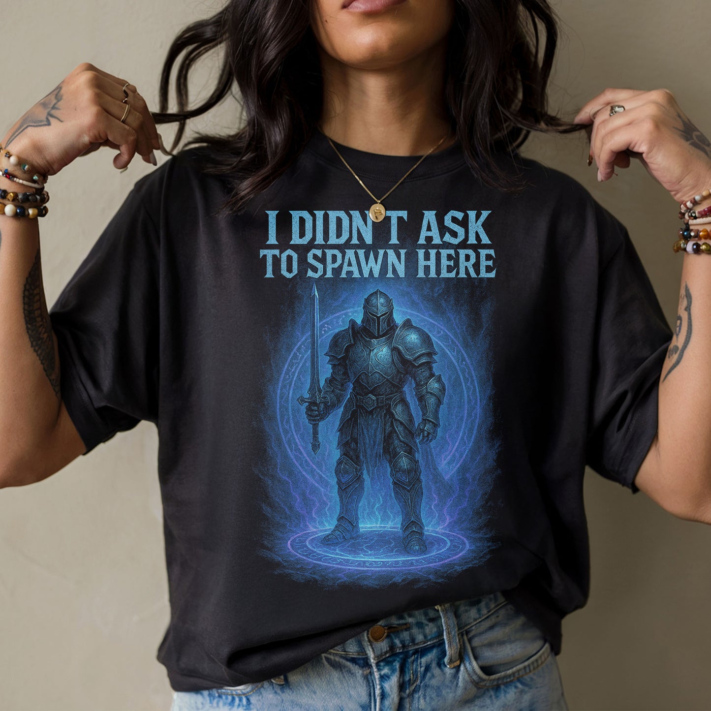 Spawned Knight ARPG Gamer T-Shirt