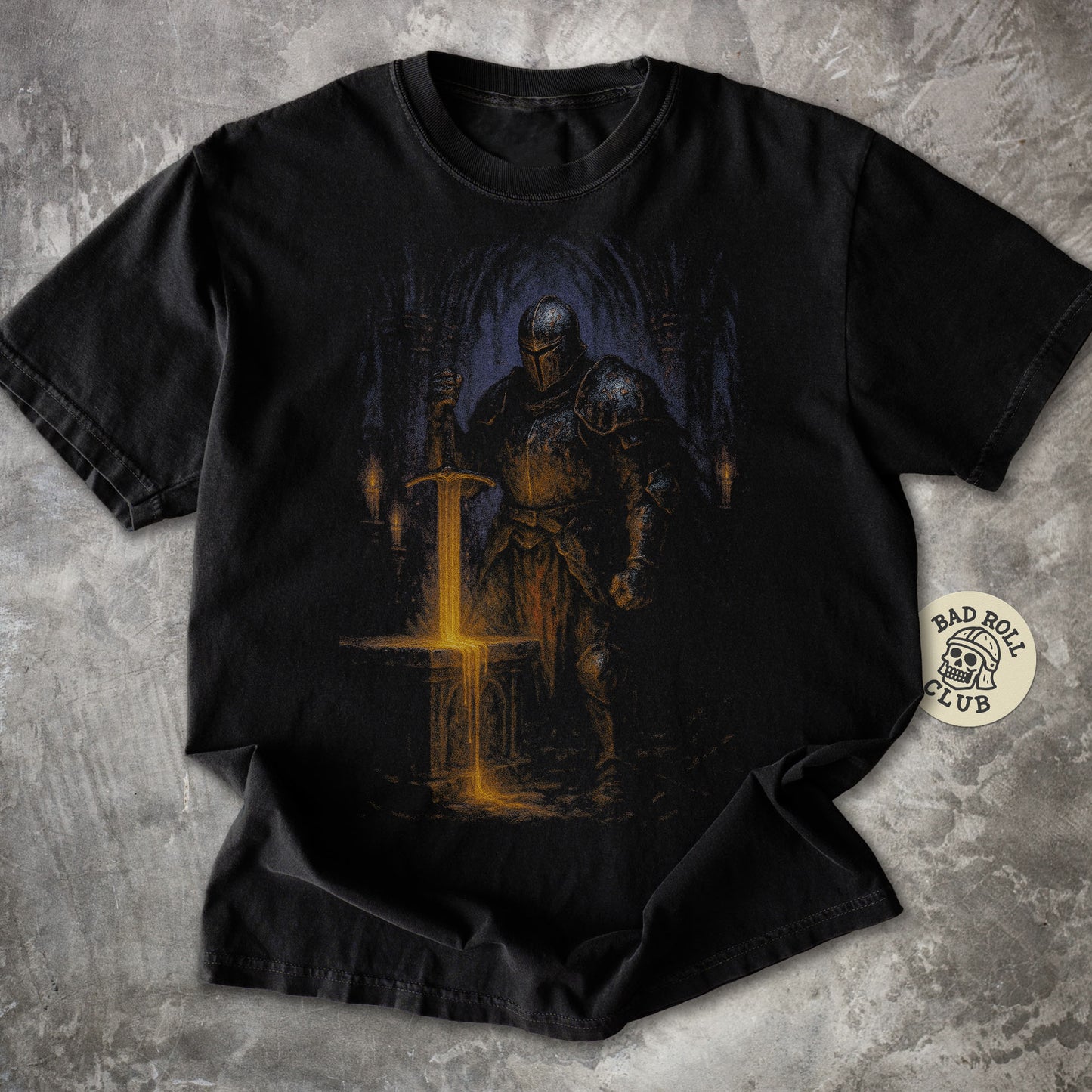 Oathbound Knight Dark Fantasy T-Shirt
