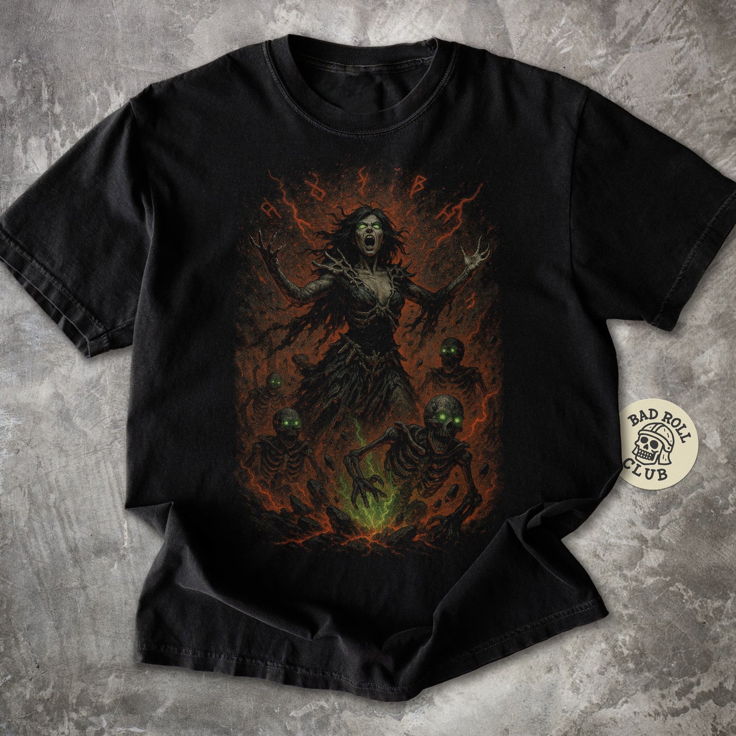 Necrotic Witch Dark Fantasy T-Shirt