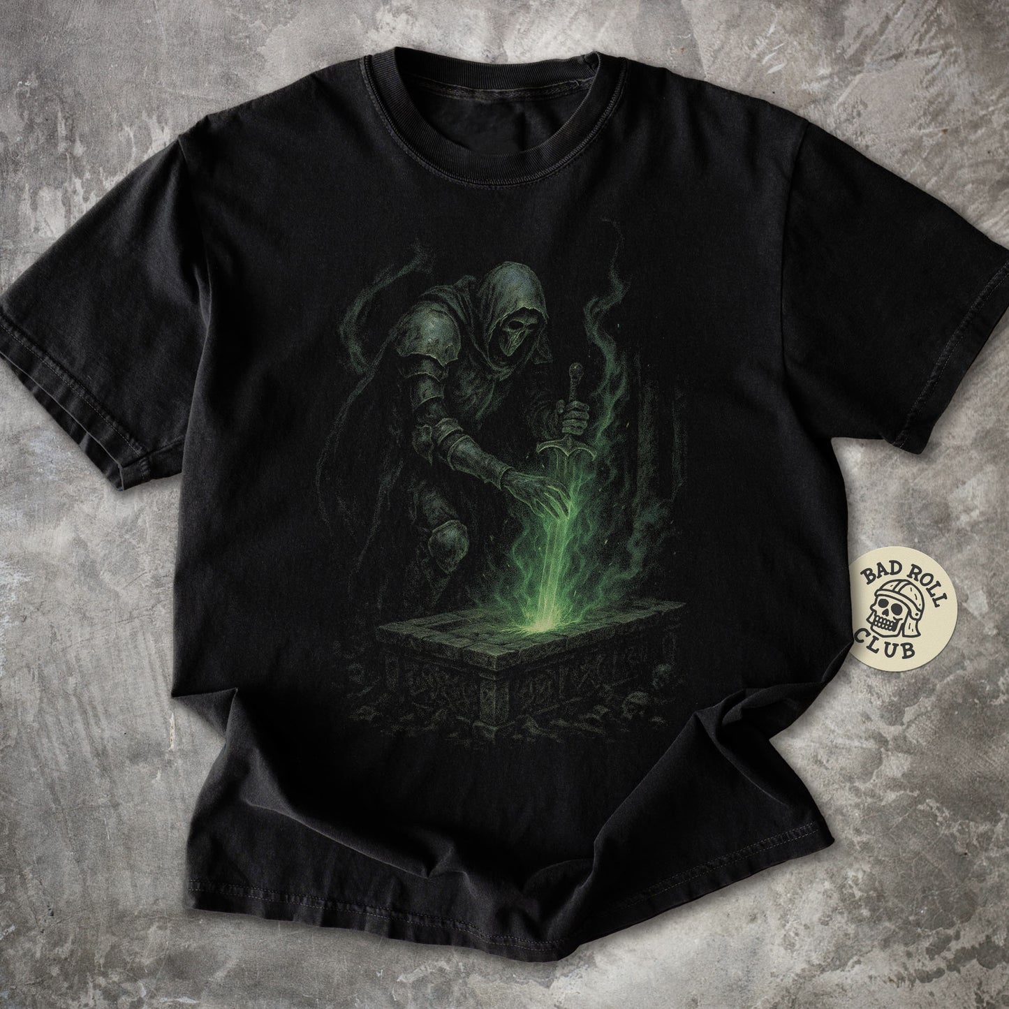 Gravebound Knight Dark Fantasy T-Shirt