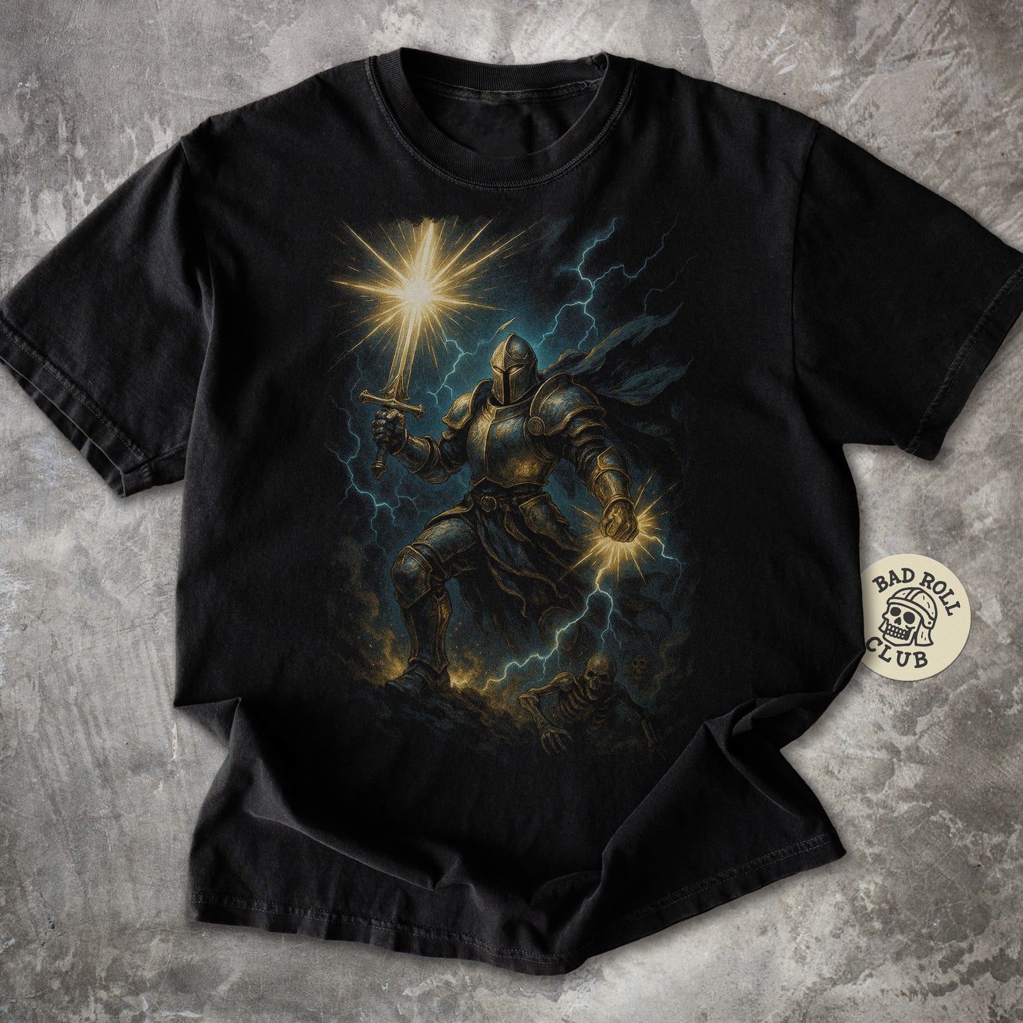 The Dawnbringer Paladin Dark Fantasy T-Shirt