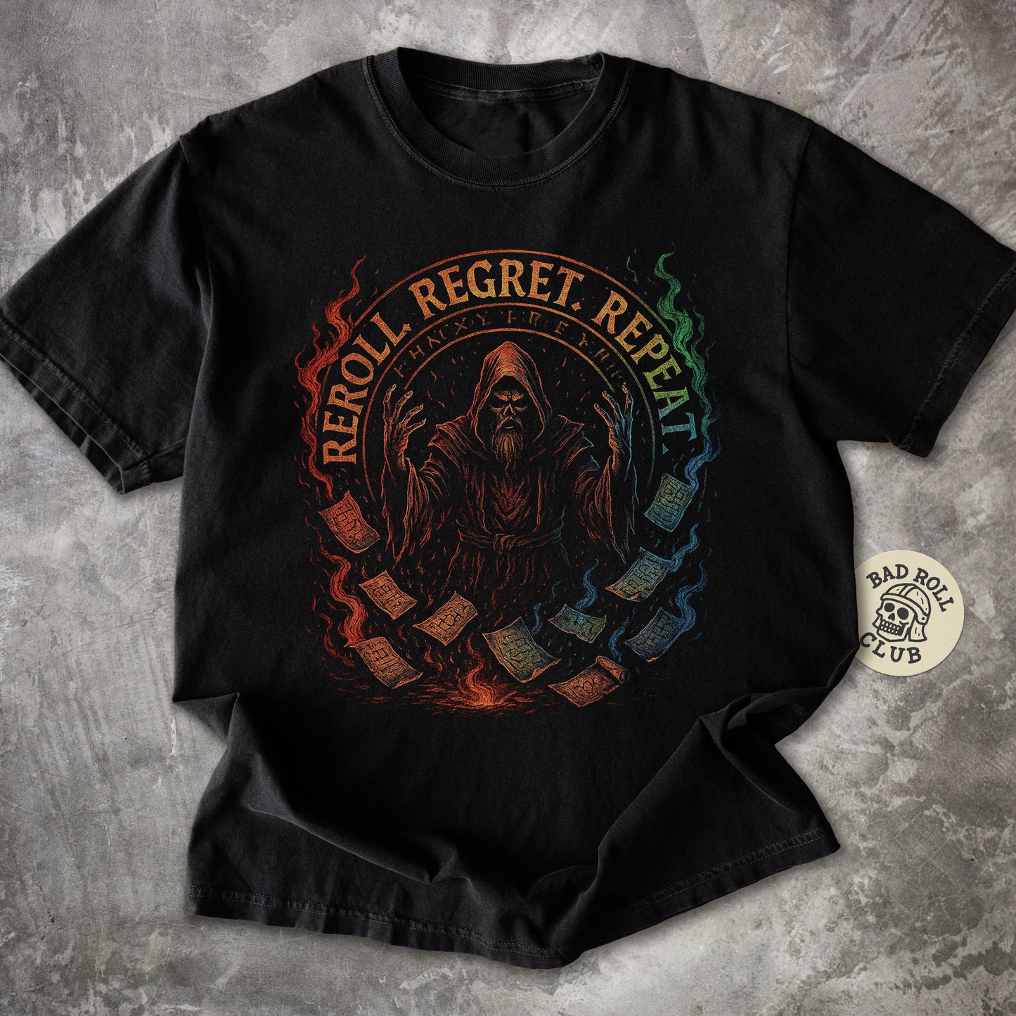Cursed Mage ARPG Gamer T-Shirt