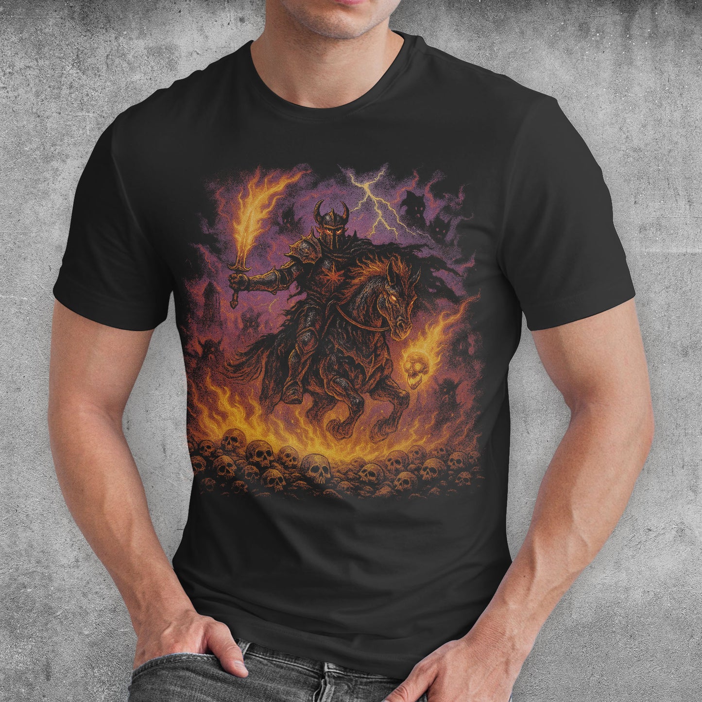 Hellrider Dark Fantasy T-Shirt