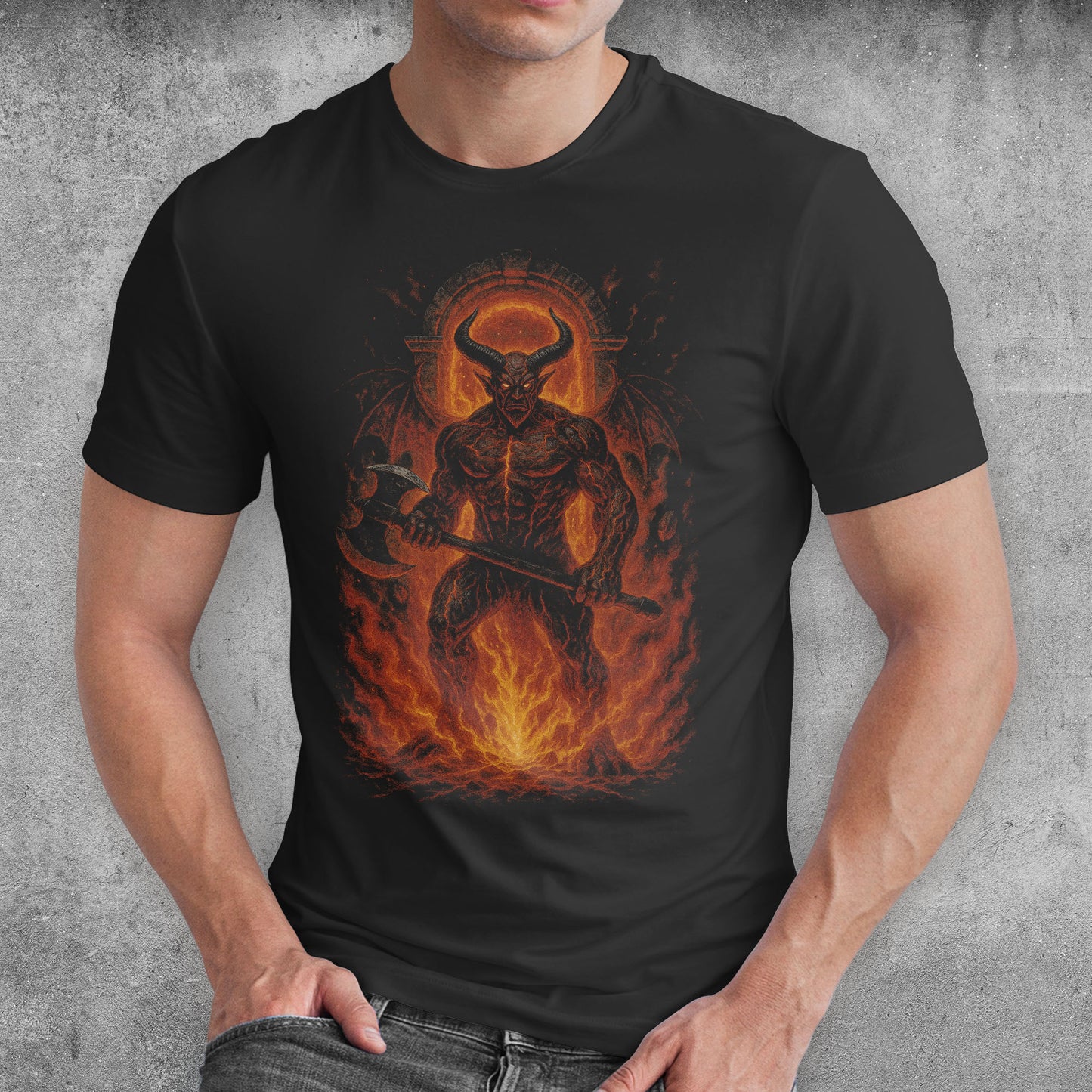 Infernal Lord Dark Fantasy T-Shirt