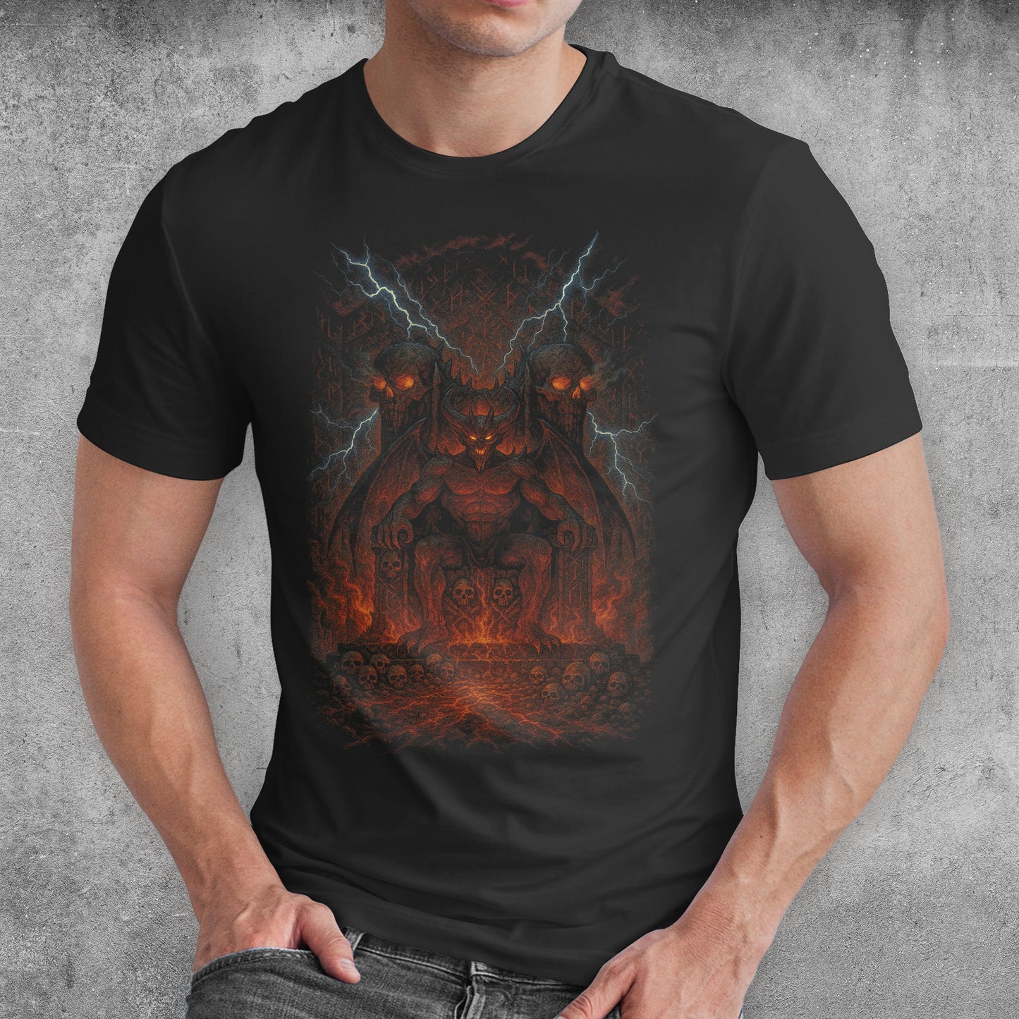 Throne of Hell Dark Fantasy T-Shirt