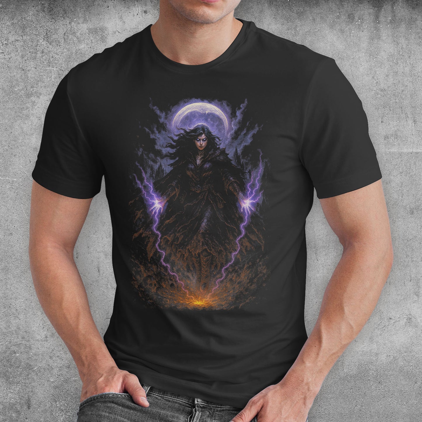 The Void Enchantress Dark Fantasy T-Shirt