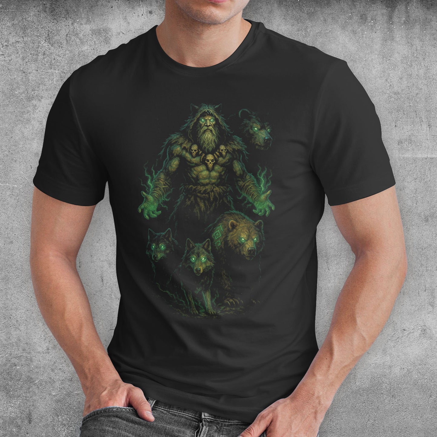 The Spiritcaller Druid Dark Fantasy T-Shirt
