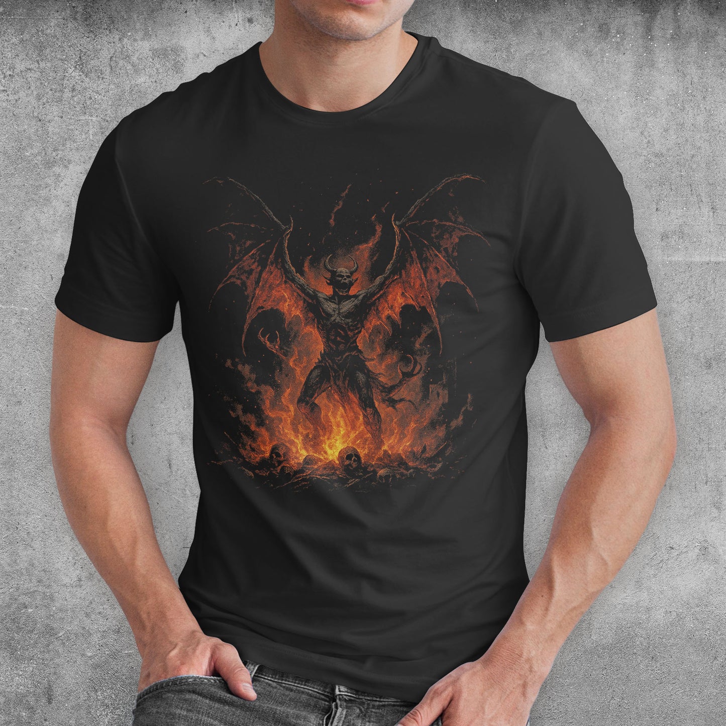 The Infernal Lord Dark Fantasy T-Shirt