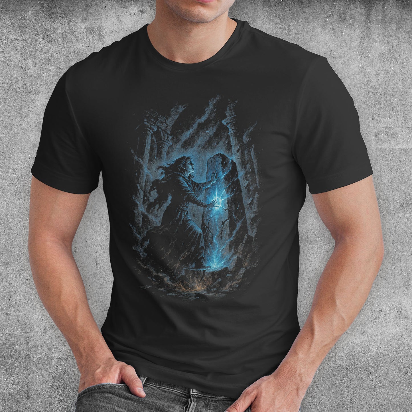 The Arcane Seeker Dark Fantasy T-Shirt