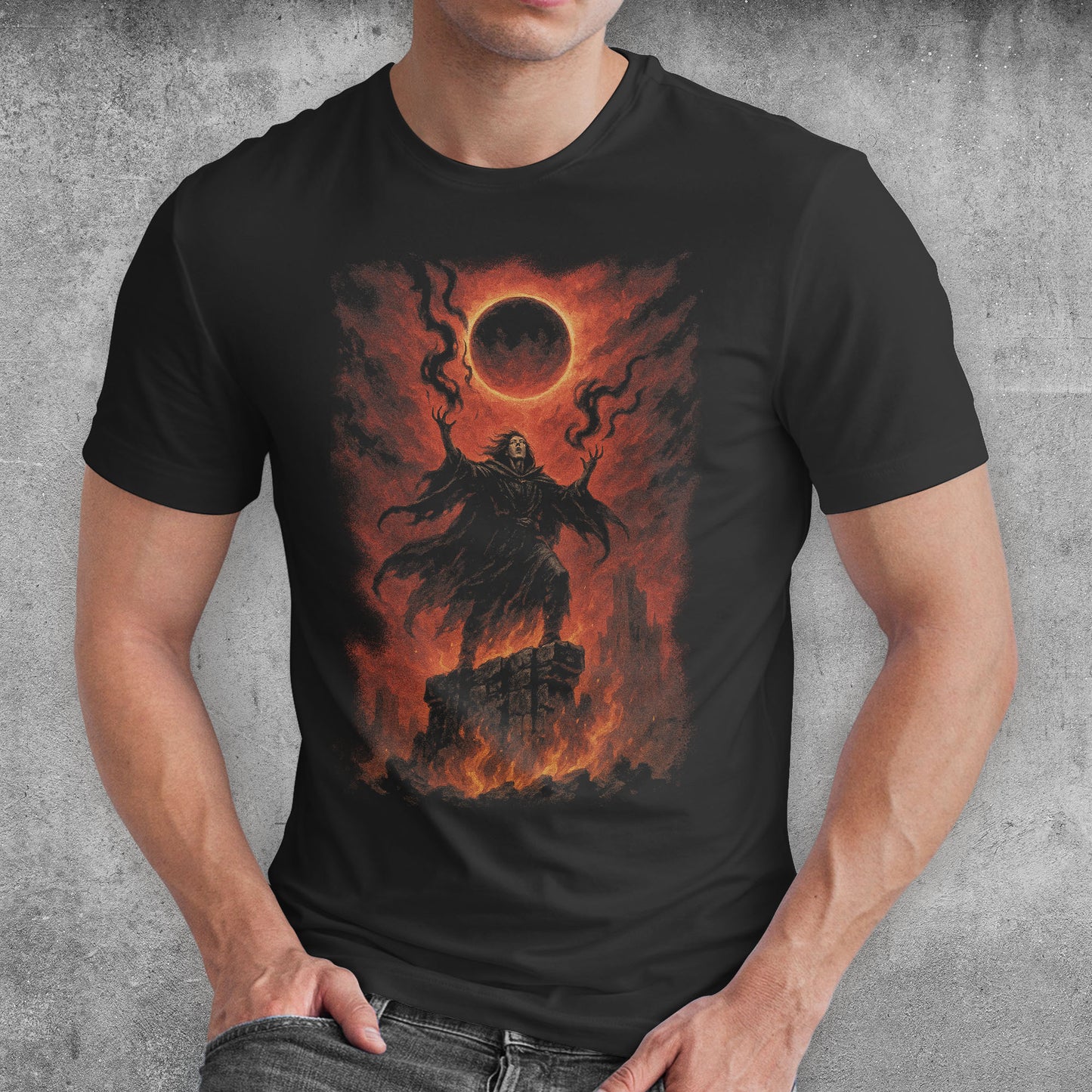 The Eclipse Prophet Dark Fantasy T-Shirt