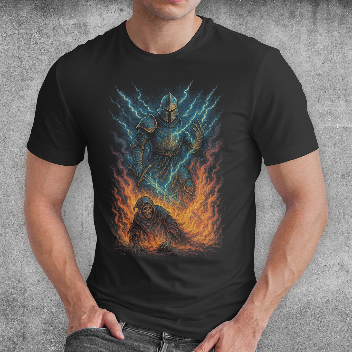 The Deathbreaker Knight Dark Fantasy T-Shirt