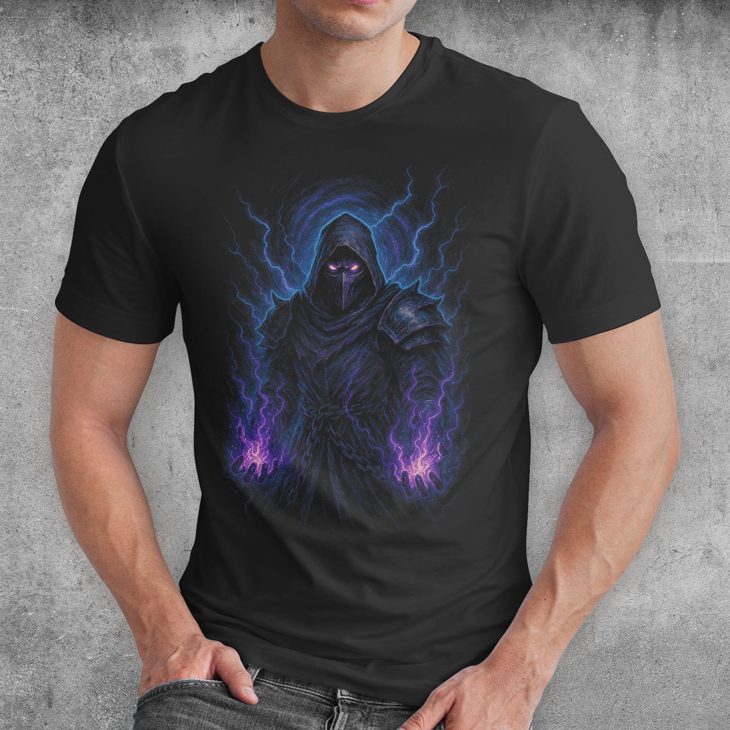 The Shadow Arcanist Dark Fantasy T-Shirt