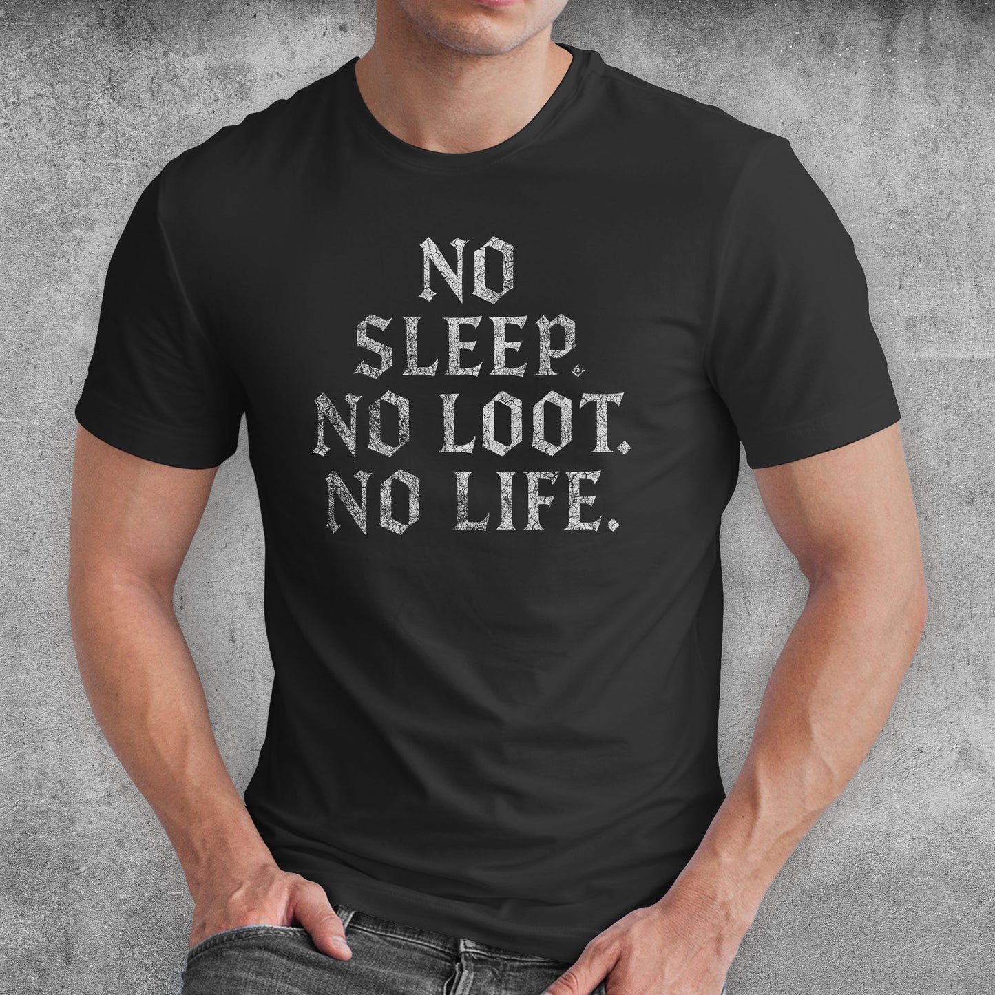 No Sleep No Loot No Life ARPG Gamer T-Shirt