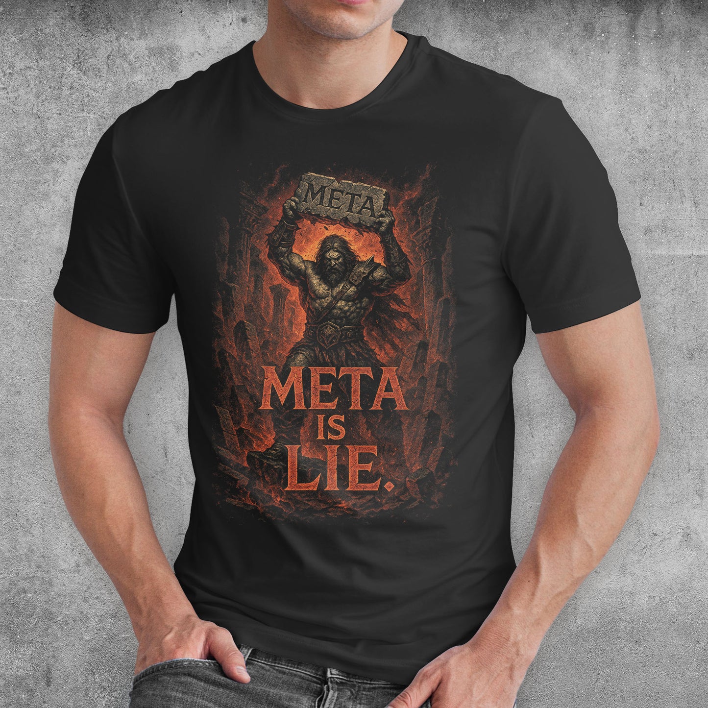 Meta Is Lie ARPG Gamer T-Shirt