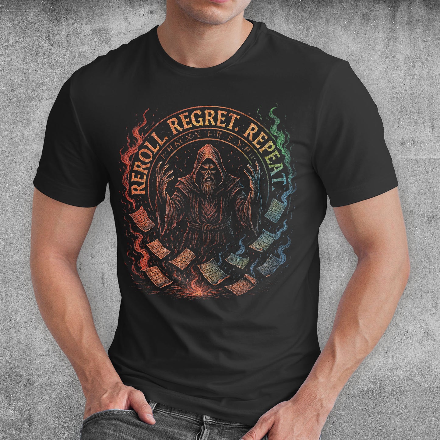Cursed Mage ARPG Gamer T-Shirt
