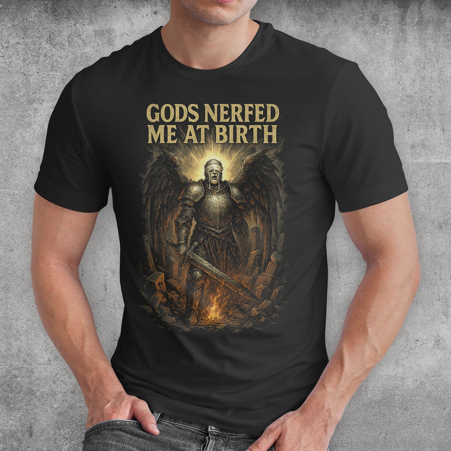 Fallen Archangel ARPG Gamer T-Shirt