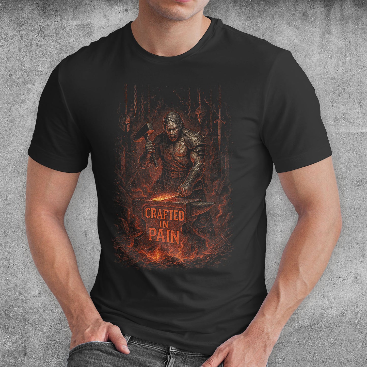 Cursed Blacksmith ARPG Gamer T-Shirt