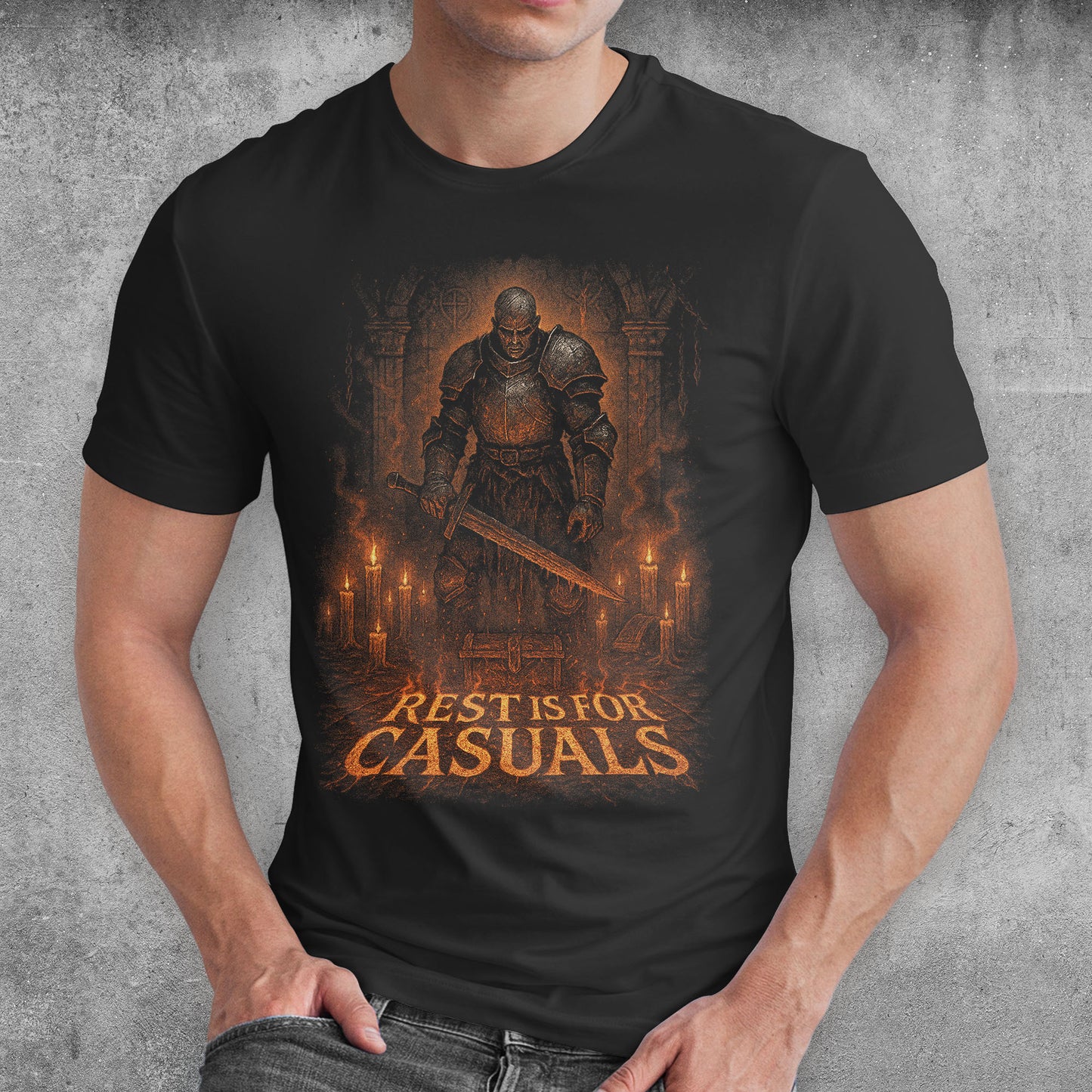 Undying Warrior ARPG Gamer T-Shirt