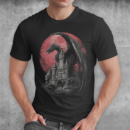 Blood Moon Dragon Castle T-Shirt