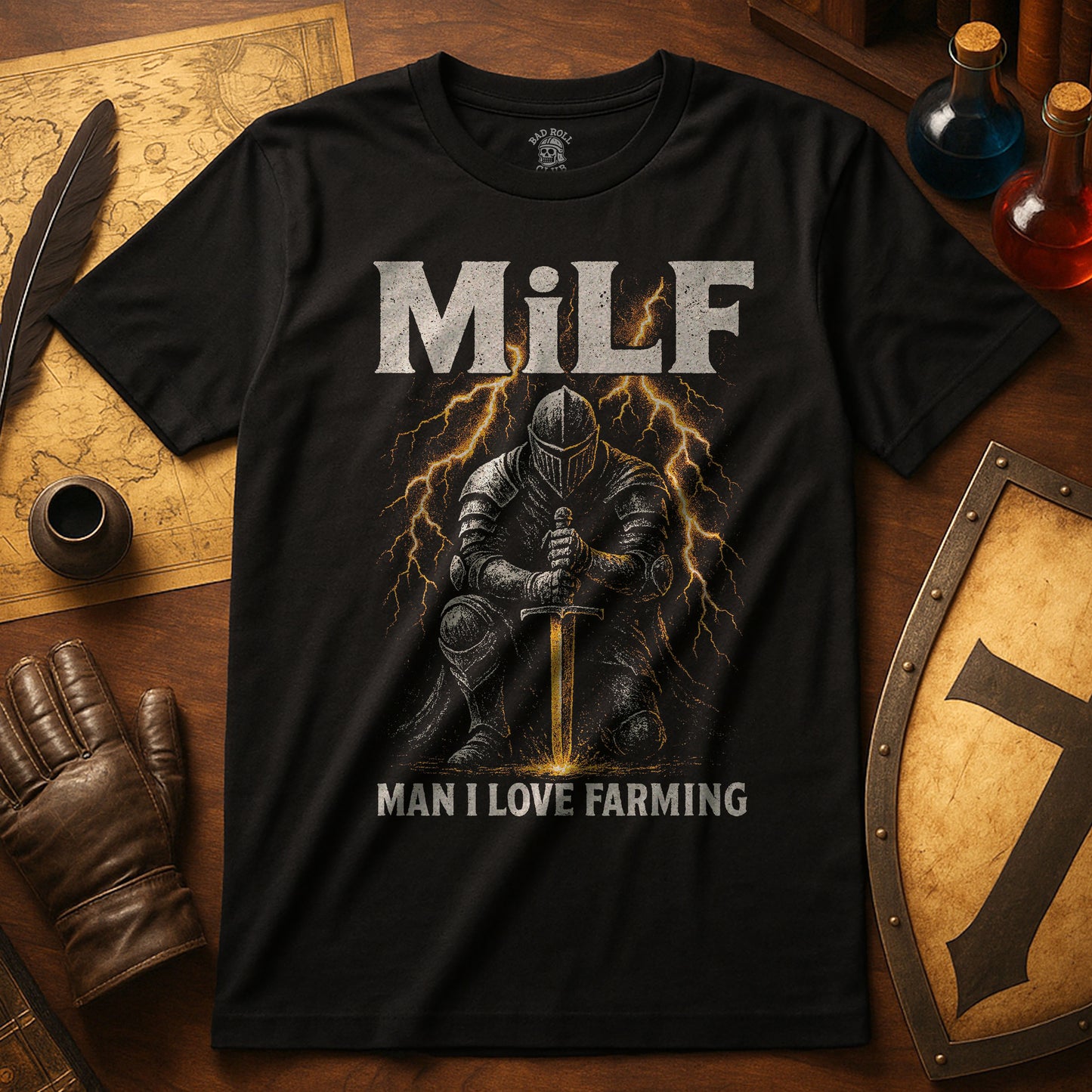 Knight Farming Meme T-Shirt