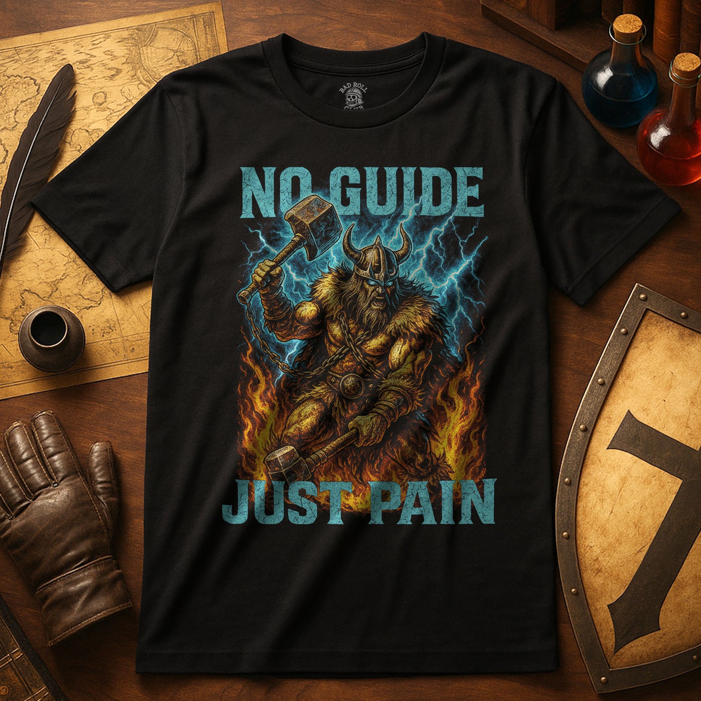 Barbarian Berserker Hammer T-Shirt