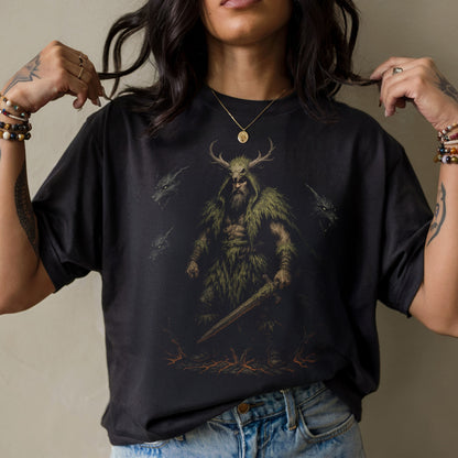 Warden of the Wild Dark Fantasy T-Shirt