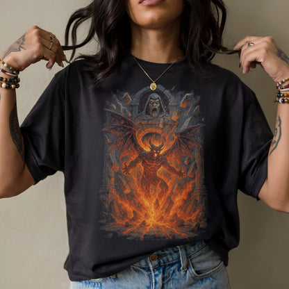 Infernal Awakening Dark Fantasy T-Shirt