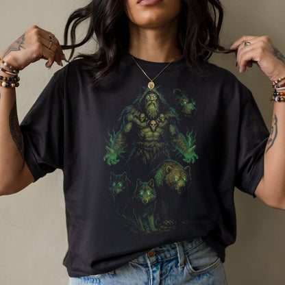 The Spiritcaller Druid Dark Fantasy T-Shirt