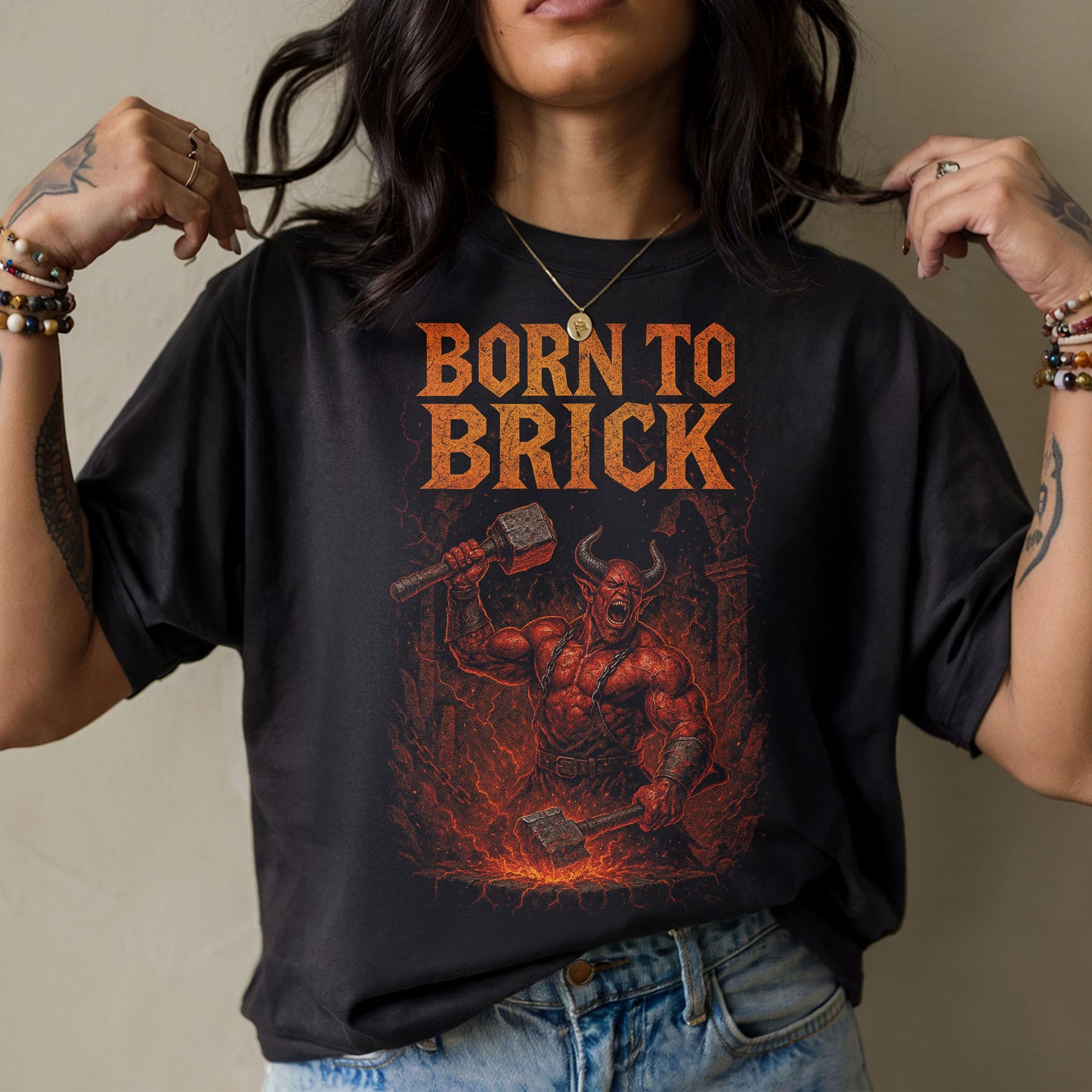 Born To Brick ARPG Gamer T-Shirt