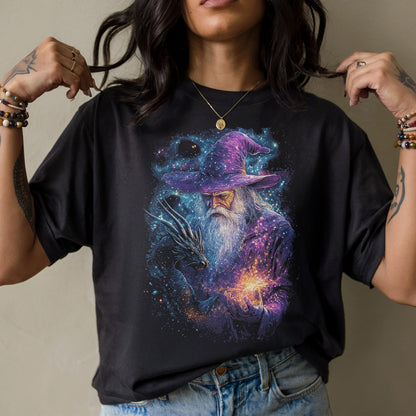 Cosmic Wizard Dragon T-Shirt