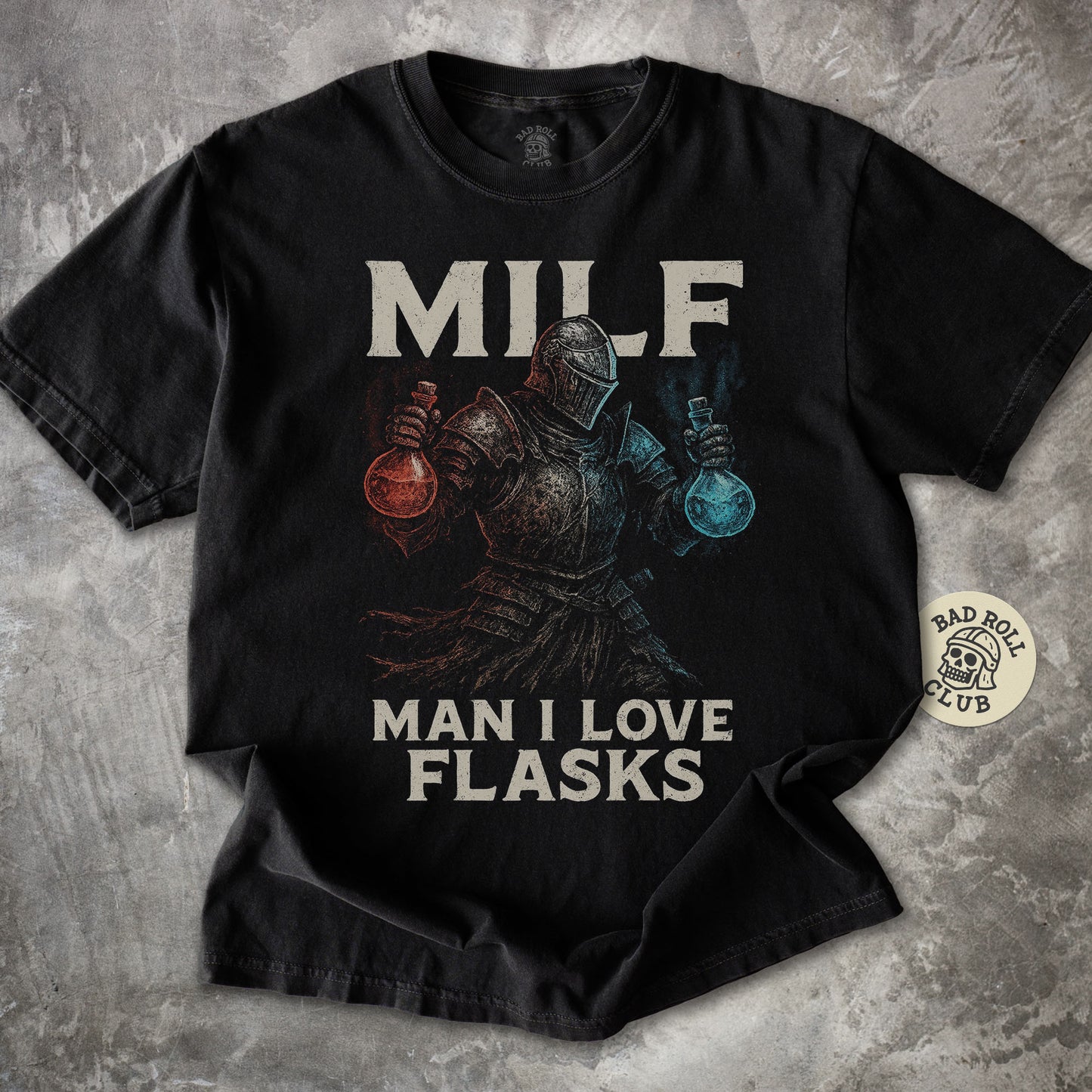 Knight Flask Meme T-Shirt