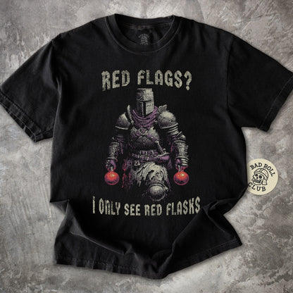 Red Flask Knight Meme T-Shirt