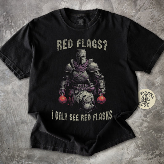 Red Flask Knight Meme T-Shirt