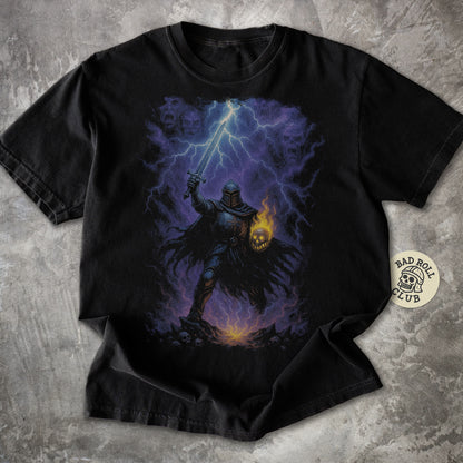 Stormbound Knight Dark Fantasy T-Shirt