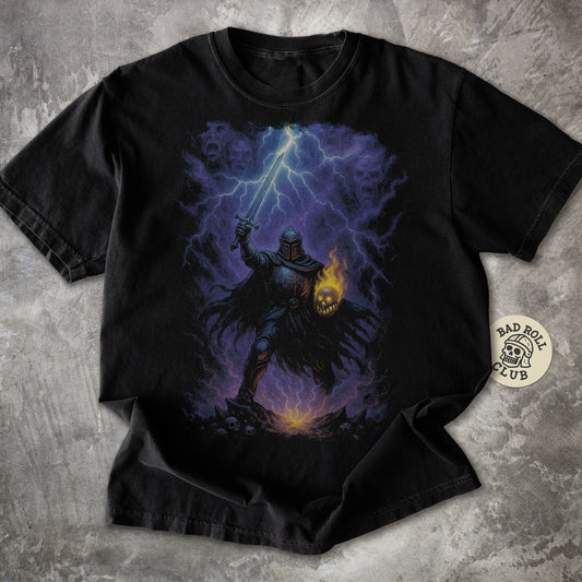 Stormbound Knight Dark Fantasy T-Shirt