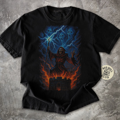 Storm Necromancer Dark Fantasy T-Shirt