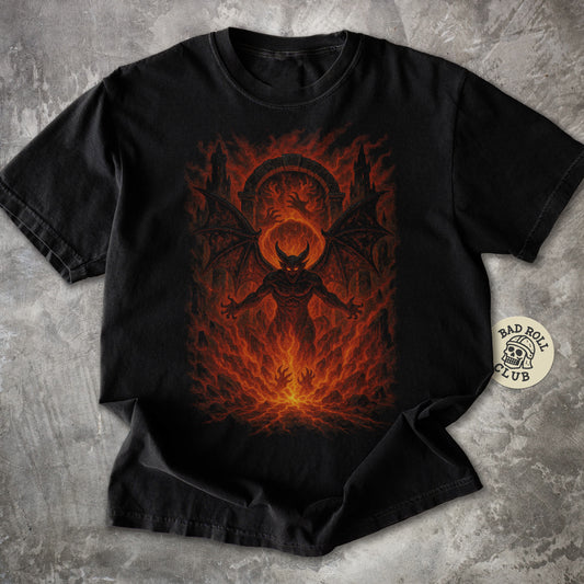 Hellgate Demon Dark Fantasy T-Shirt