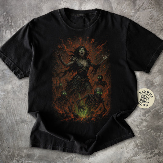 Necrotic Witch Dark Fantasy T-Shirt