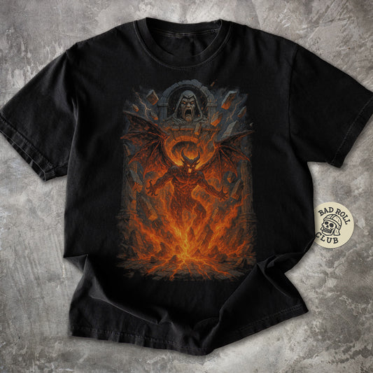 Infernal Awakening Dark Fantasy T-Shirt