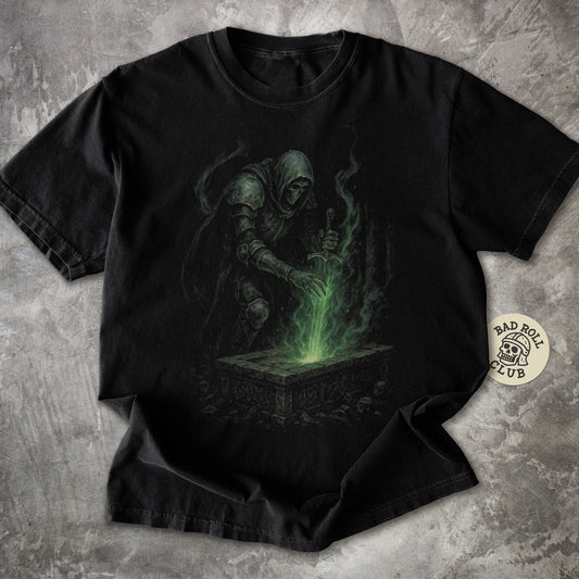 Gravebound Knight Dark Fantasy T-Shirt